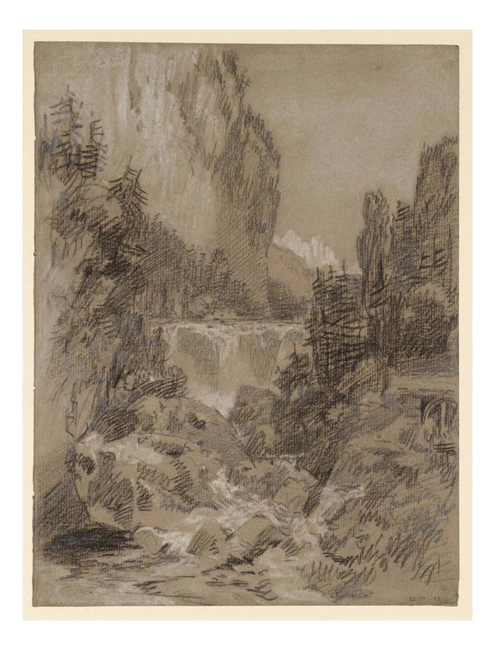 Cascade of the Chartreuse, 1802 by John Mallord William Turner RA, 12x8