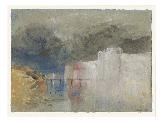 Castle and Moat, 1830 by John Mallord William Turner RA, 12x8"(A4) Poster