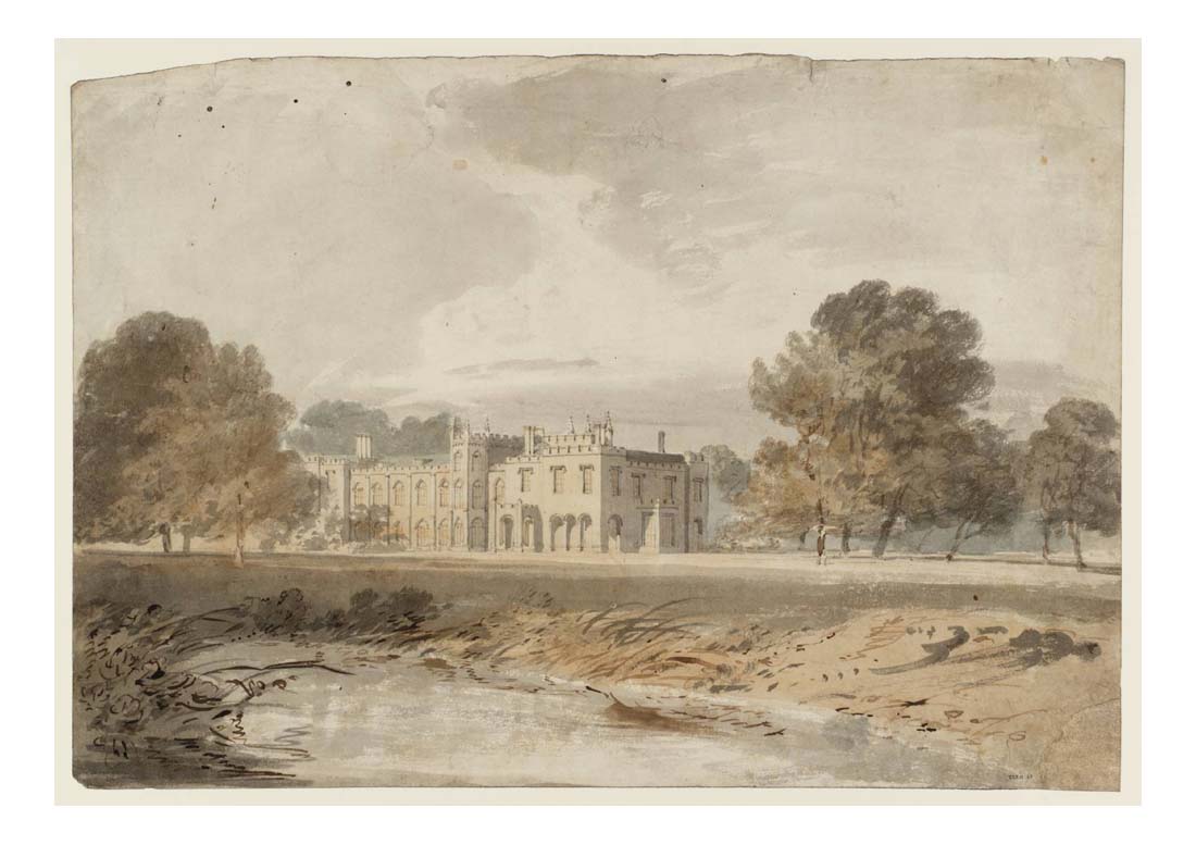 Chalfont House from the South-West, 1799 by John Mallord William Turner RA, 12x8"(A4) Poster