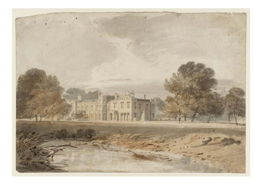 Chalfont House from the South-West, 1799 by John Mallord William Turner RA, 12x8"(A4) Poster