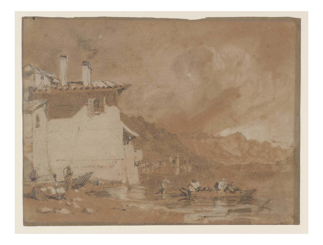 Chillon from the Lake of Geneva at Clarens, 1802 by John Mallord William Turner RA