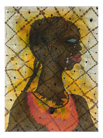 Chris Ofili - No Woman, No Cry (Homage to Bob Marley), vintage artwork, 16x12"(A3) Poster