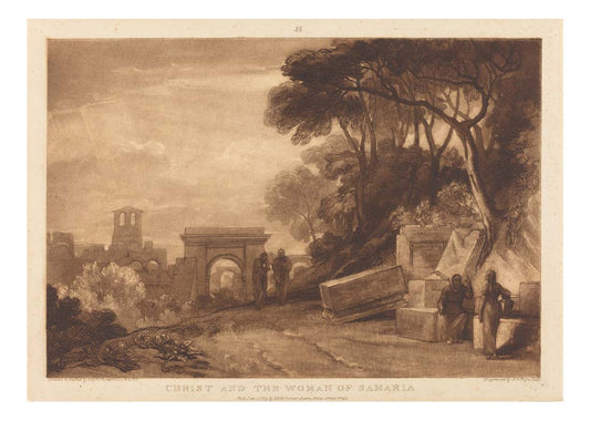 Christ and the Woman of Samaria, 1819_1 by John Mallord William Turner RA, 12x8"(A4) Poster