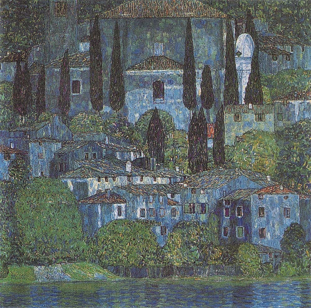 Chruch in Cassone - Gustav Klimt - 1913, A4 Poster Print