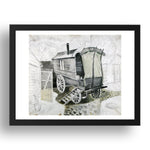 Church Army Wagon 1935 by Eric Ravilious, 17x13" Frame