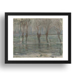 Claude Oscar Monet: Flood Waters, Poster in 17x13"(A3) Frame