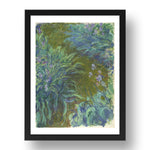 Claude Oscar Monet: Irises, Poster in 17x13"(A3) Frame