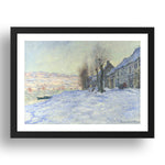 Claude Oscar Monet: Lavacourt under Snow, Poster in 17x13"(A3) Frame