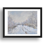 Claude Oscar Monet: Snow Scene at Argenteuil, Poster in 17x13"(A3) Frame