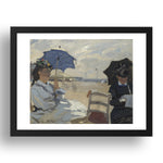 Claude Oscar Monet: The Beach at Trouville, Poster in 17x13"(A3) Frame