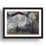 Claude Oscar Monet: The Gare St Lazare, Poster in 17x13"(A3) Frame