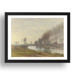 Claude Oscar Monet: The Petit Bras of the Seine at Argenteuil, Poster in 17x13"(A3) Frame