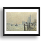 Claude Oscar Monet: The Thames below Westminster, Poster in 17x13"(A3) Frame