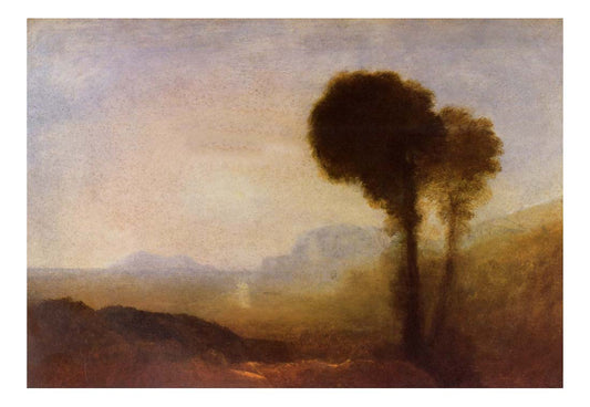 Coast Scene near Naples, 1828 by John Mallord William Turner RA, 12x8"(A4) Poster