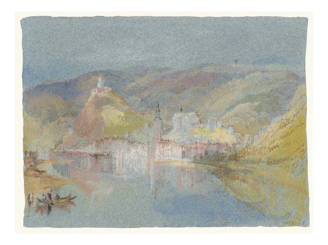 Cochem from the North, 1839 by John Mallord William Turner RA, 12x8"(A4) Poster
