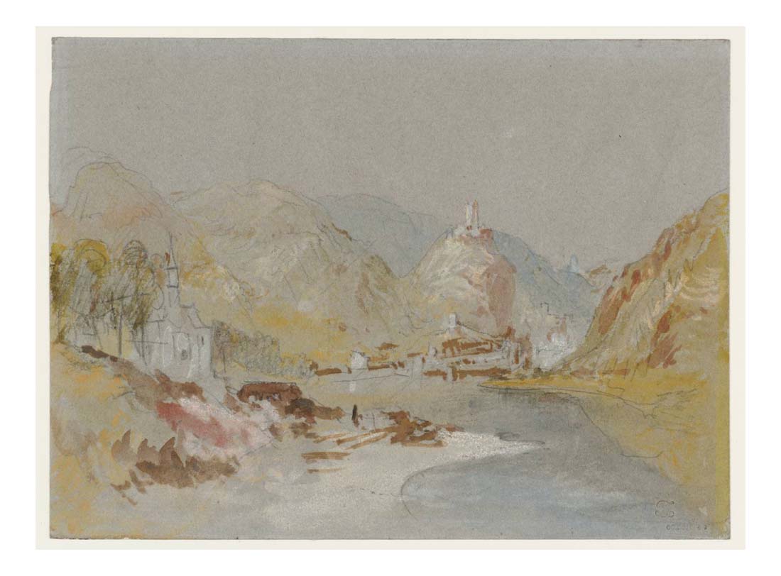 Cochem from the South, 1840_1 by John Mallord William Turner RA, 12x8"(A4) Poster
