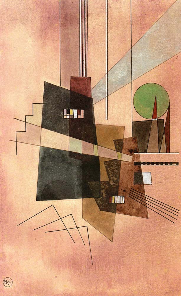 Concentric - 1924 by Wassily Kandinsky, 16x12"(A3) Poster Print
