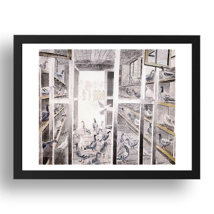 Steddifords Mobile Pigeon, Sawbridgeworth by Eric Ravilious, 17x13