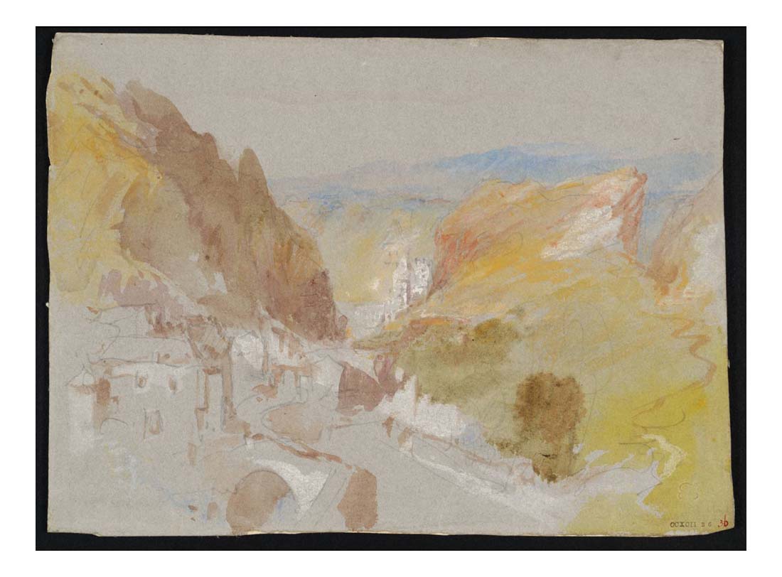 Crag Far Away, 1834 by John Mallord William Turner RA, 12x8"(A4) Poster