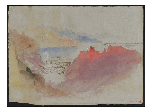 Crimson Ruins, 1834 by John Mallord William Turner RA, 12x8"(A4) Poster