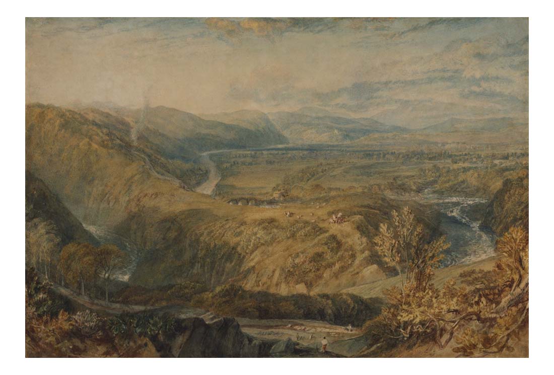 Crook of Lune, Looking towards Hornby Castle, 1816-18 by John Mallord William Turner RA