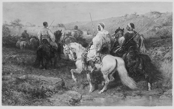 Adolf Schreyer:Arabs on the March -16x12"(A3) Poster