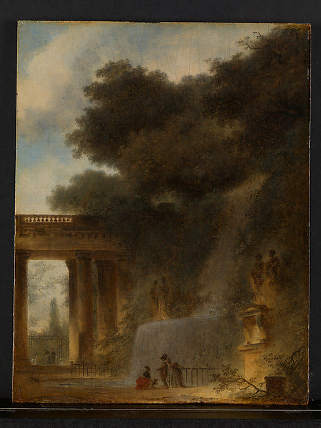 Jean Honoré Fragonard:The Cascade c1775-16x12"(A3) Poster