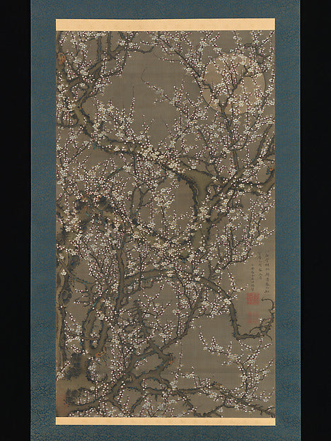 ,White Plum Blossoms and Moon 1755-It? Jakuch?,16x12"(A3) Poster