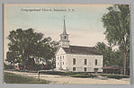 :Congregational Church Boscawen New Hampshire 1900s–1930s-16x12"(A3) Poster
