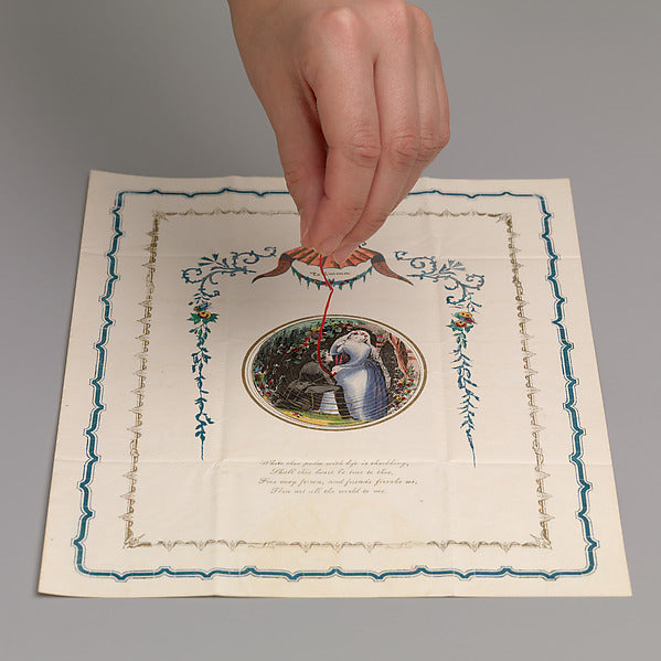 Anonymous, American, 19th century:Cobweb valentine 1847-16x12"(A3) Poster