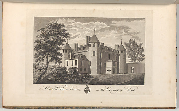 Anonymous, British, 18th century:West Wickham Court in the C-16x12"(A3) Poster