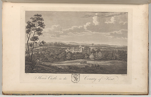 Richard Bernard Godfrey:Hever Castle in the County of Kent f-16x12"(A3) Poster