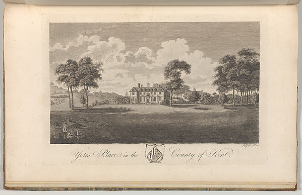 Drawn and etched by Richard Bernard Godfrey:Preston Hall in -16x12"(A3) Poster