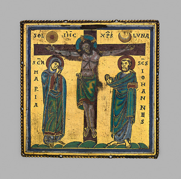 :Plaque with the Crucifixion c1150–75-16x12"(A3) Poster