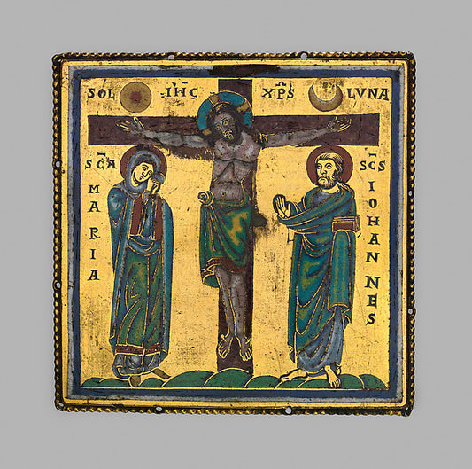 :Plaque with the Crucifixion c1150–75-16x12"(A3) Poster
