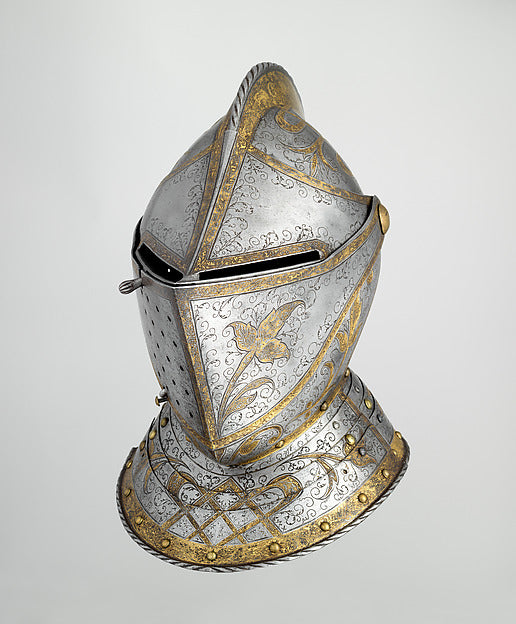 Close Helmet from a Garniture Made for a Member of the d'Avalo,16X12