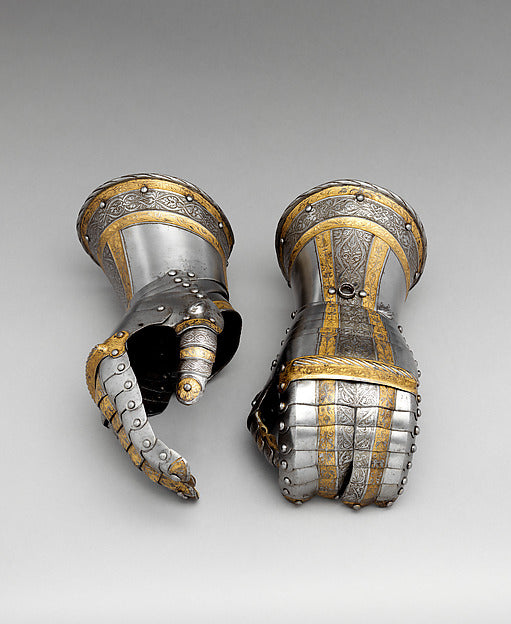 Pair of Gauntlets from a Garniture of Armor of Philip II of Sp,  Poster Print Wall Art