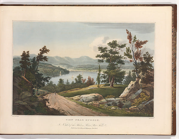 The Hudson River Portfolio 1821–25-After William Guy Wall ),  Poster Print Wall Art