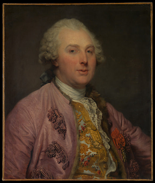 Jean-Baptiste Greuze:Charles Claude de Flahaut  Comte d'Angi-16x12"(A3) Poster