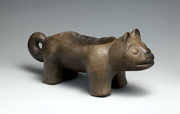:Mortar in the form of a feline 700–400 B.C.-16x12"(A3) Poster
