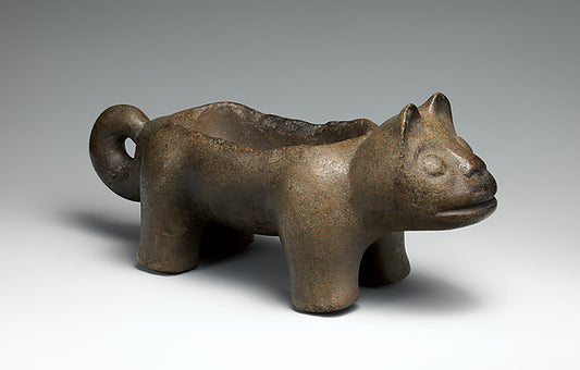 :Mortar in the form of a feline 700–400 B.C.-16x12"(A3) Poster
