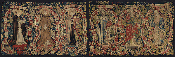 :Allegorical Tapestry with Sages of the Past c1480–1500-16x12"(A3) Poster