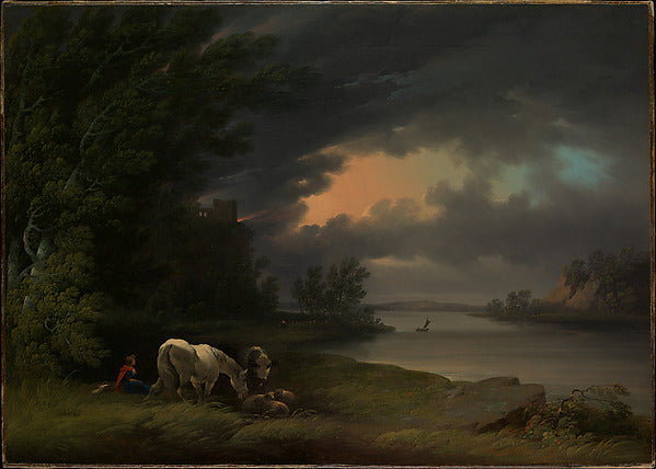 Joshua Shaw , Bellingborough, Lincolnshire 1776–1861 Bordent, Poster Print Wall Art