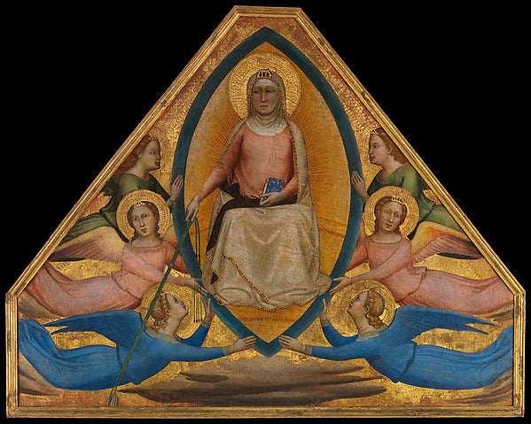 Bernardo Daddi c1290–1348 Florence):The Assumption of the Vi-16x12"(A3) Poster