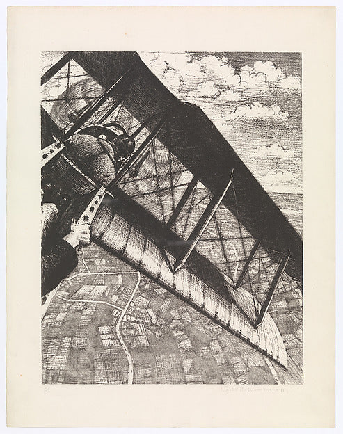 Christopher Richard Wynne Nevinson:Banking at 4 000 Feet 191-16x12