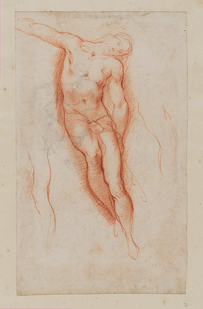 Ventura Salimbeni:Study for the Figure of Christ in a Deposi-16x12"(A3) Poster