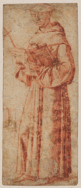 Andrea Busati:Saint Francis early 16th century-16x12"(A3) Poster