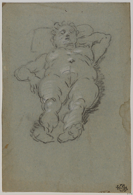 Domenico Tintoretto:Reclining Female Nude early 17th century-16x12"(A3) Poster