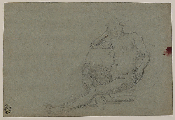 Domenico Tintoretto:Seated Female Nude early 17th century-16x12"(A3) Poster