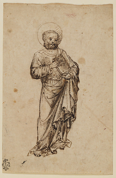 Michele Giambono :Standing Apostle or Saint mid-fifteenth ce-16x12"(A3) Poster